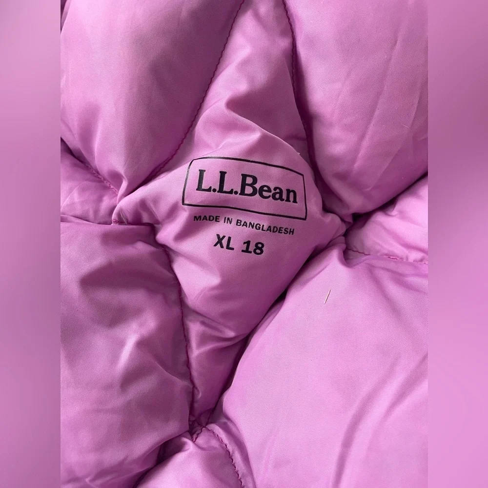 LL bean goose down vest girls xl 18